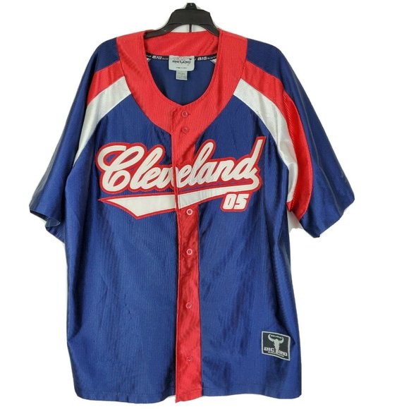 red white and blue baseball jersey